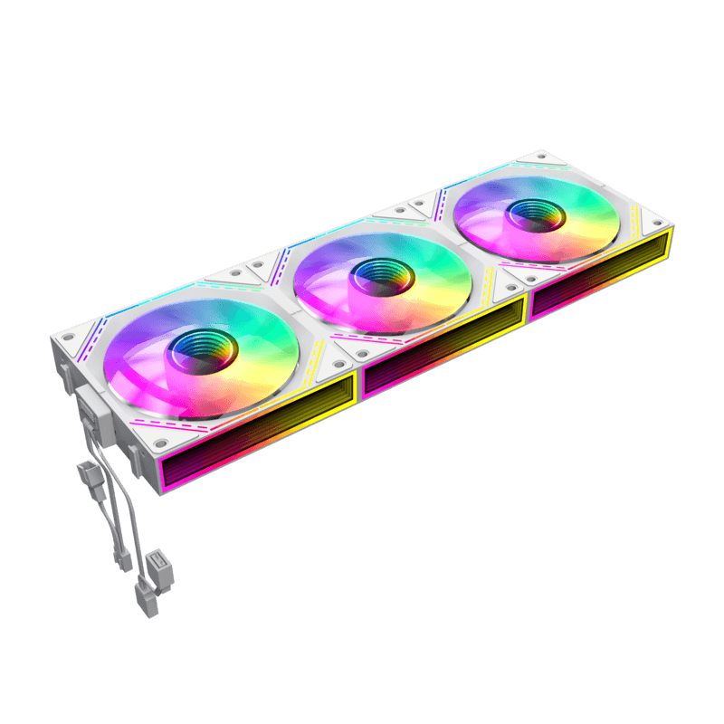GameMax FN12A-S3I-W, 120mm White frame ARGB Fan x3 120mm Cooling Fan GameMax FN12A-S3I-W, 120mm White frame ARGB Fan x3 120mm Cooling Fan
